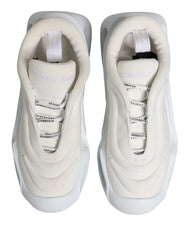 Dolce & Gabbana White Slip On Wave Low Top Sneakers Shoes - Sneakers