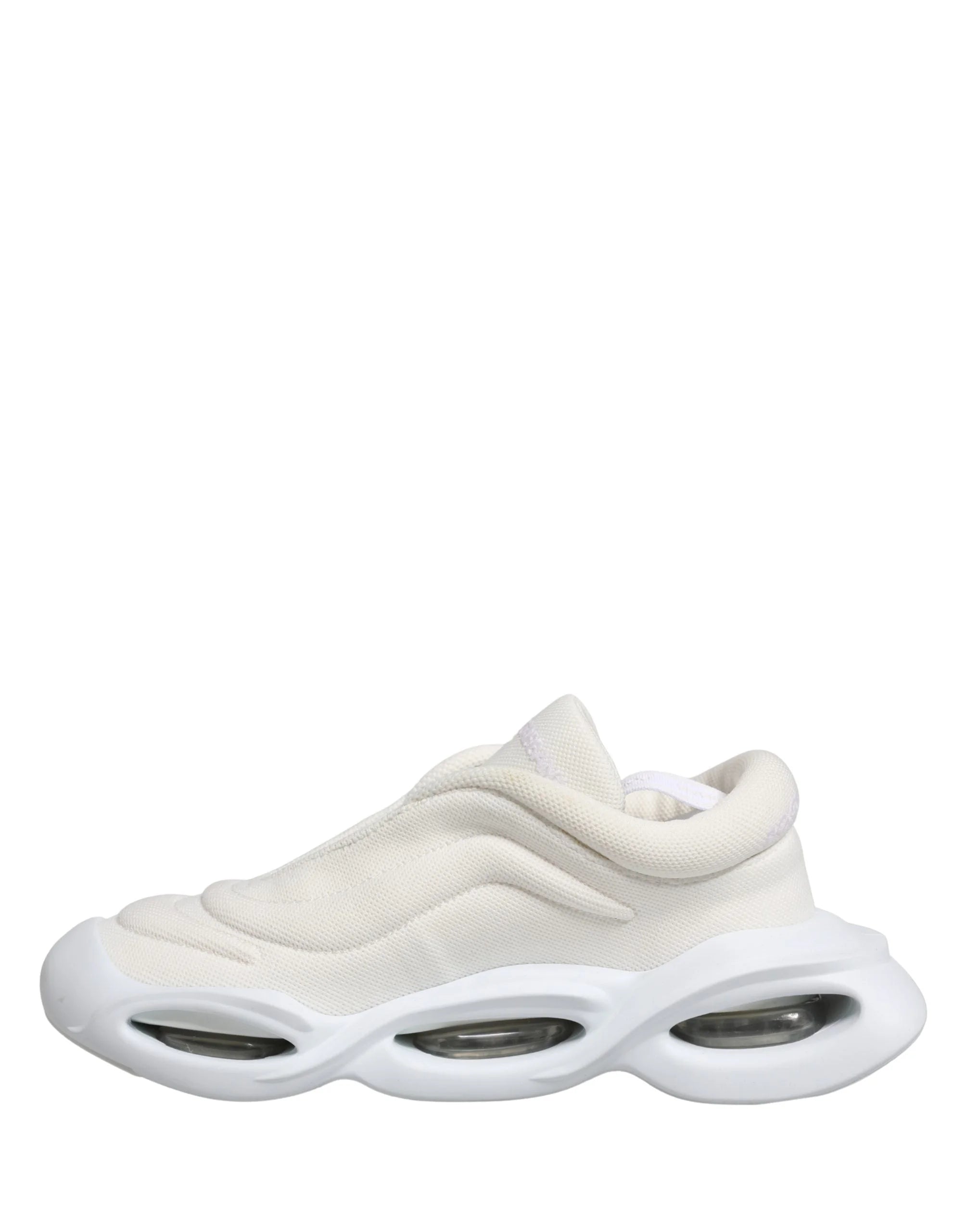 Dolce & Gabbana White Slip On Wave Low Top Sneakers Shoes - Sneakers