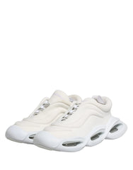 Dolce & Gabbana White Slip On Wave Low Top Sneakers Shoes - Sneakers