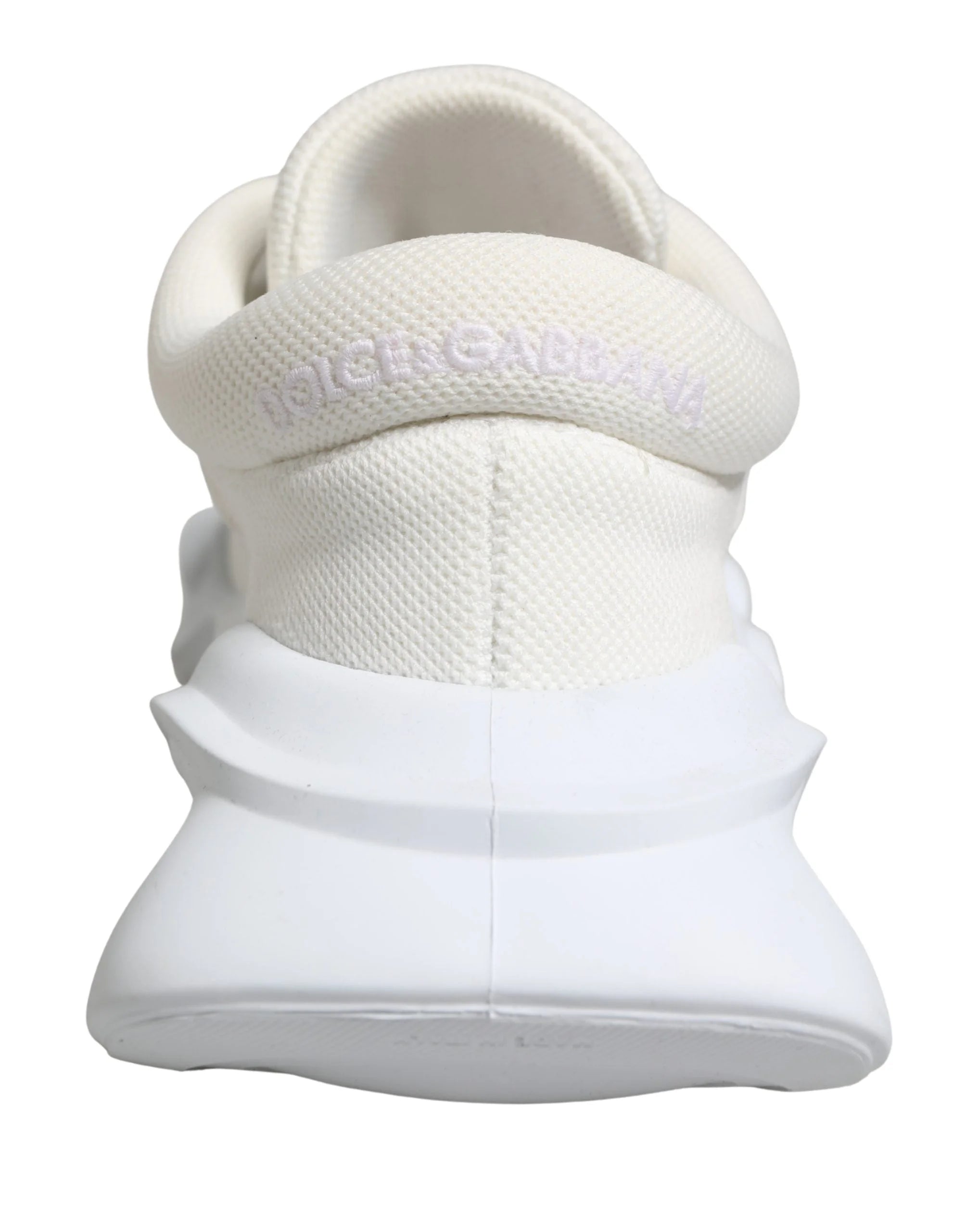 Dolce & Gabbana White Slip On Wave Low Top Sneakers Shoes - Sneakers