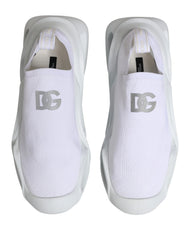 Dolce & Gabbana Skor, låga, slip-on, vågdesign, vita