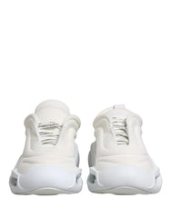 Dolce & Gabbana White Slip On Wave Low Top Sneakers Shoes - Sneakers