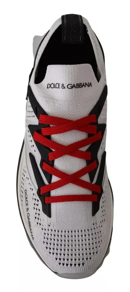 Dolce & Gabbana White SORRENTO Sport Stretch Men Shoes Sneakers - EU45/US12 - Sneakers