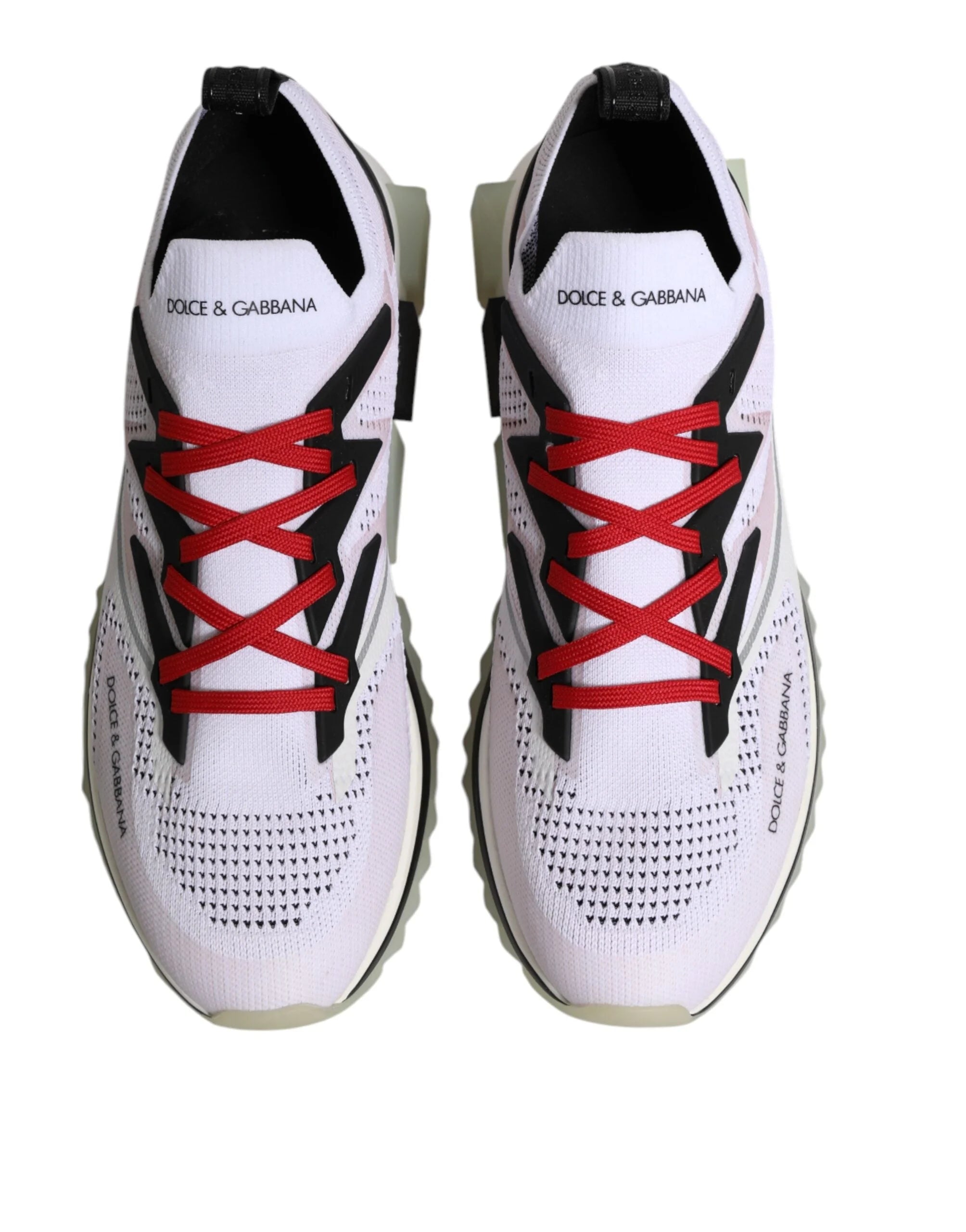 Dolce & Gabbana White SORRENTO Sport Stretch Sneakers Shoes - EU47/US14 - Sneakers