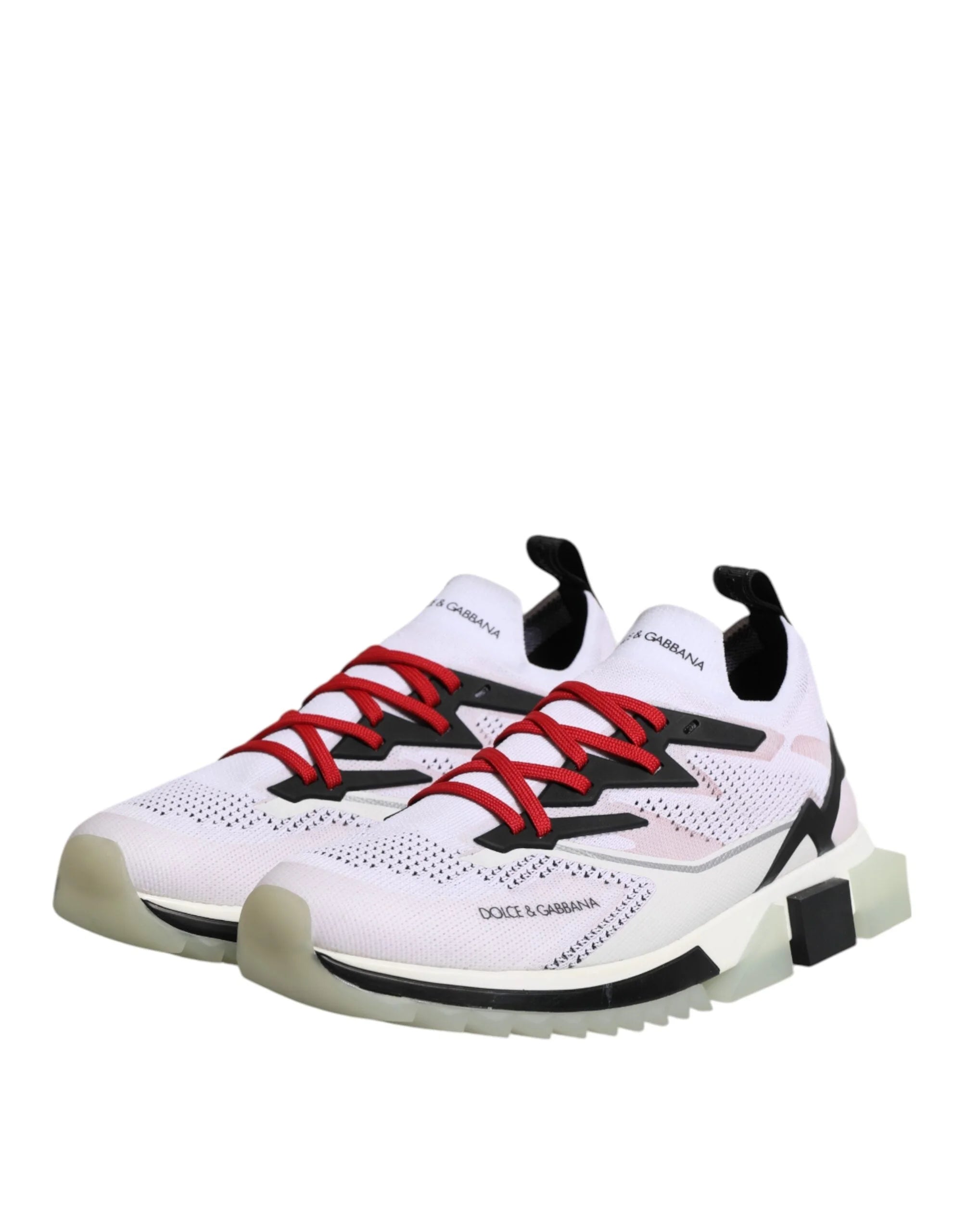 Dolce & Gabbana White SORRENTO Sport Stretch Sneakers Shoes - EU47/US14 - Sneakers