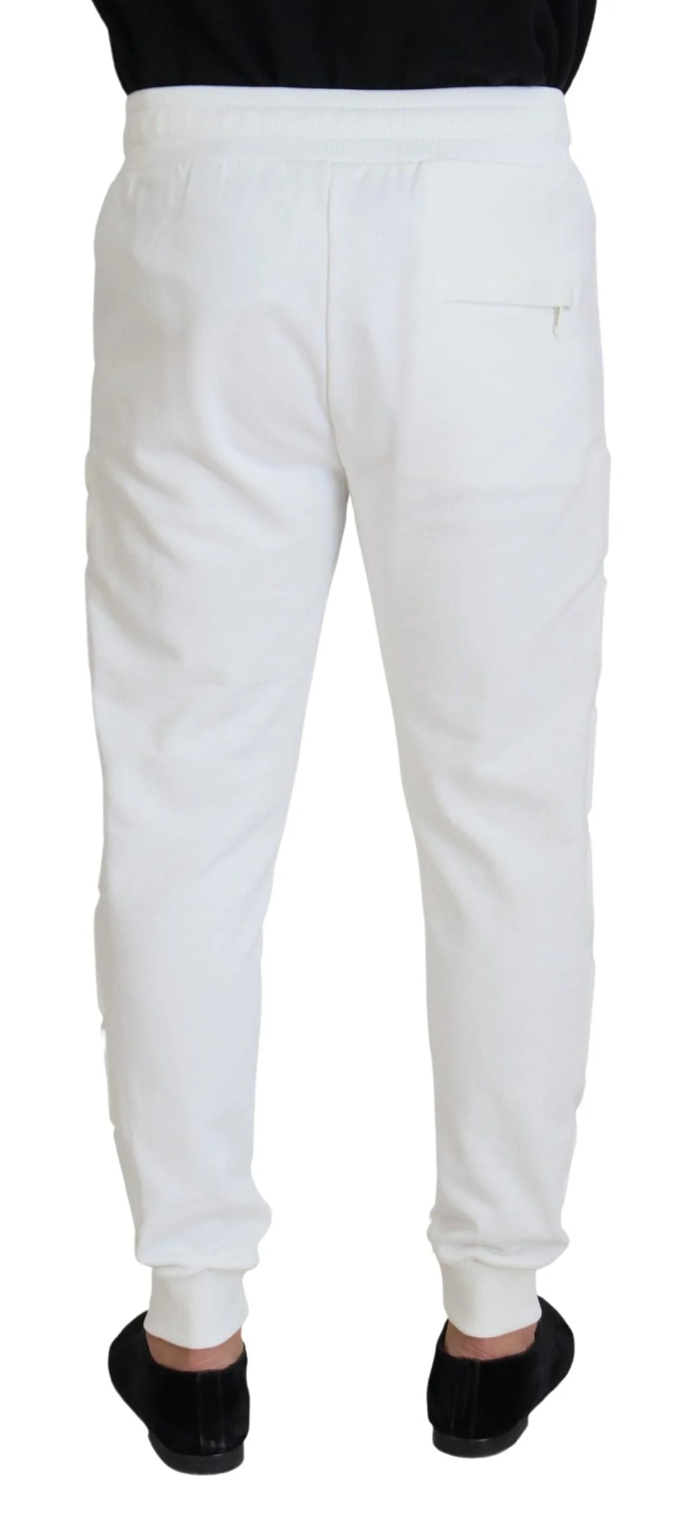 Dolce & Gabbana White Sport Logo Cotton Sweatpants Trousers Pants - Sweatpants