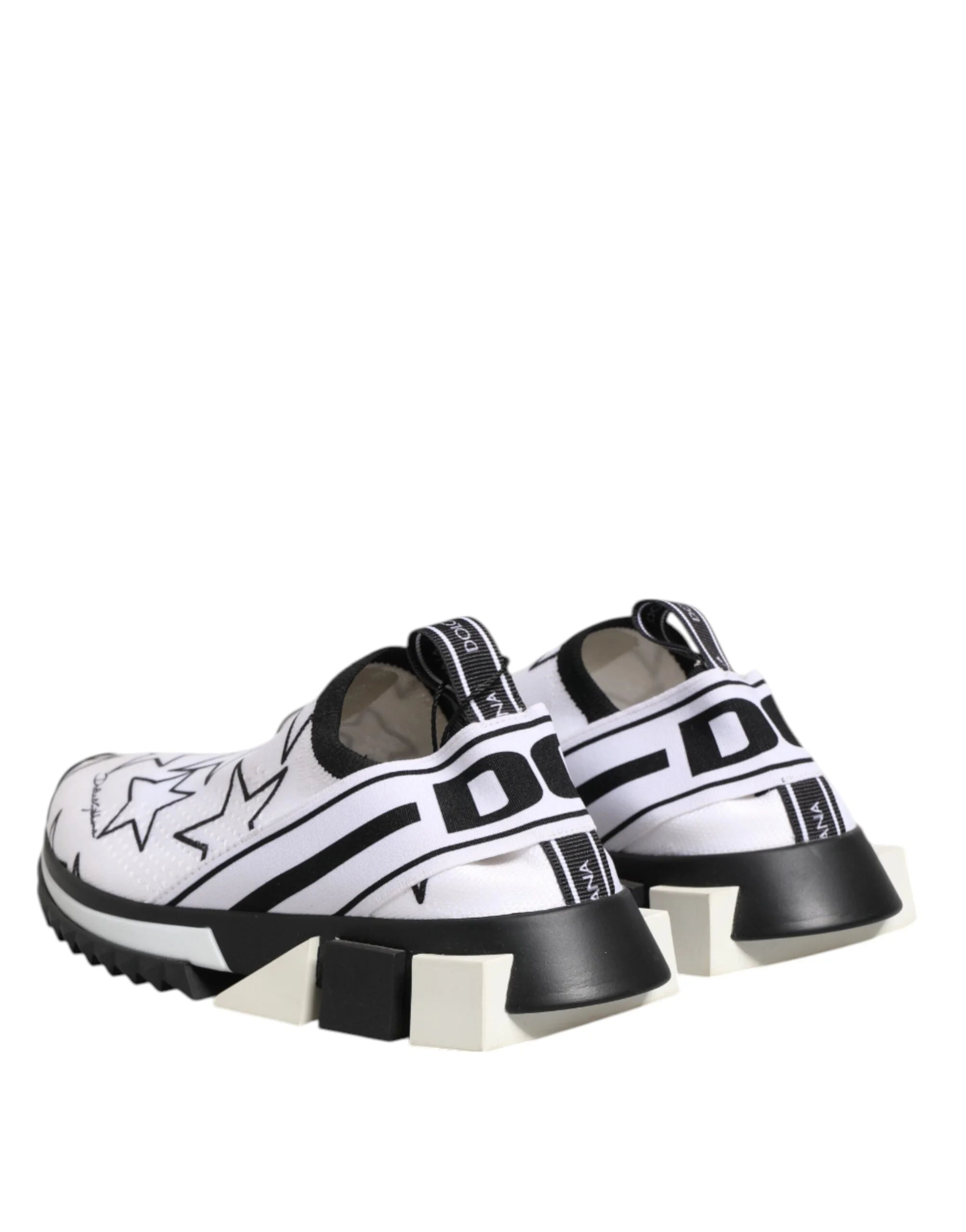 Dolce & Gabbana White Stars Sorrento Low Top Sneakers Shoes - EU36/US5.5 - Sneakers