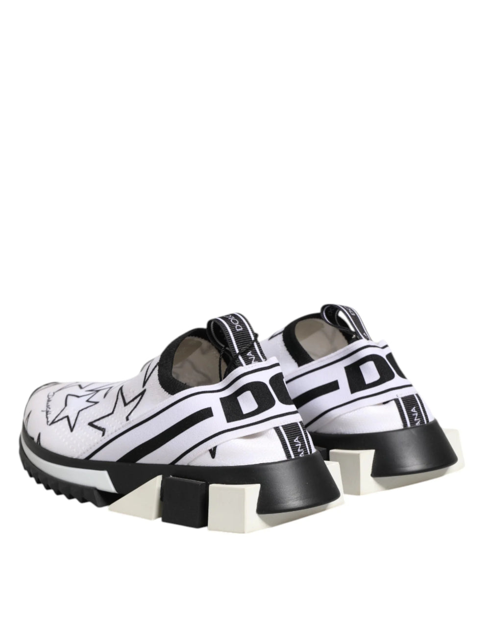 Dolce & Gabbana White Stars Sorrento Low Top Sneakers Shoes - EU36/US5.5 - Sneakers