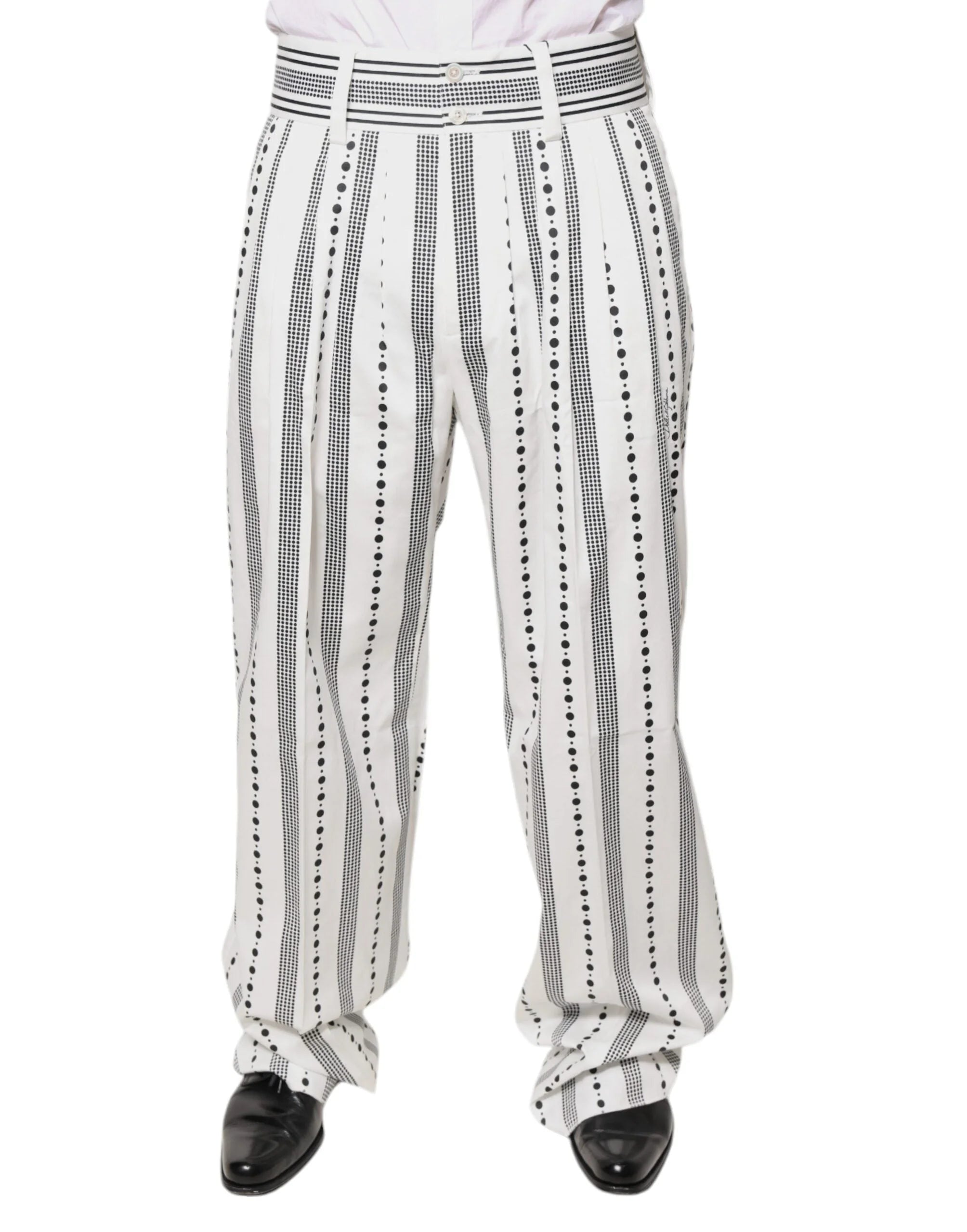 Dolce & Gabbana White Straight Formal Dress Pants - IT50 | L - Trousers