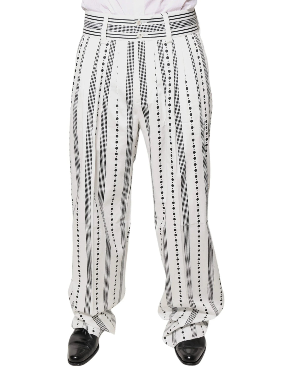 Dolce & Gabbana White Straight Formal Dress Pants - IT50 | L - Trousers
