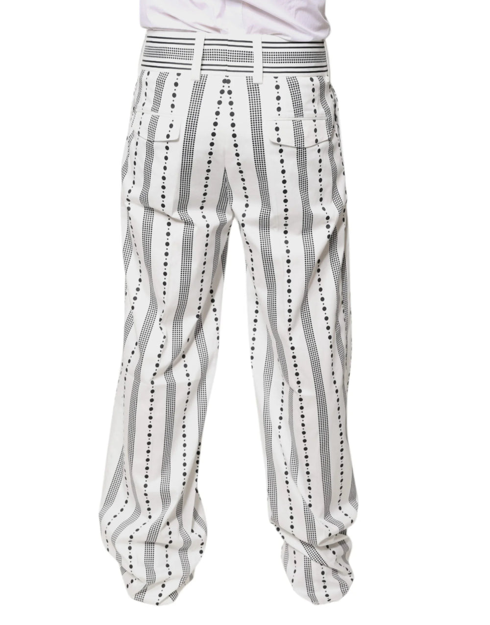 Dolce & Gabbana White Straight Formal Dress Pants - IT50 | L - Trousers