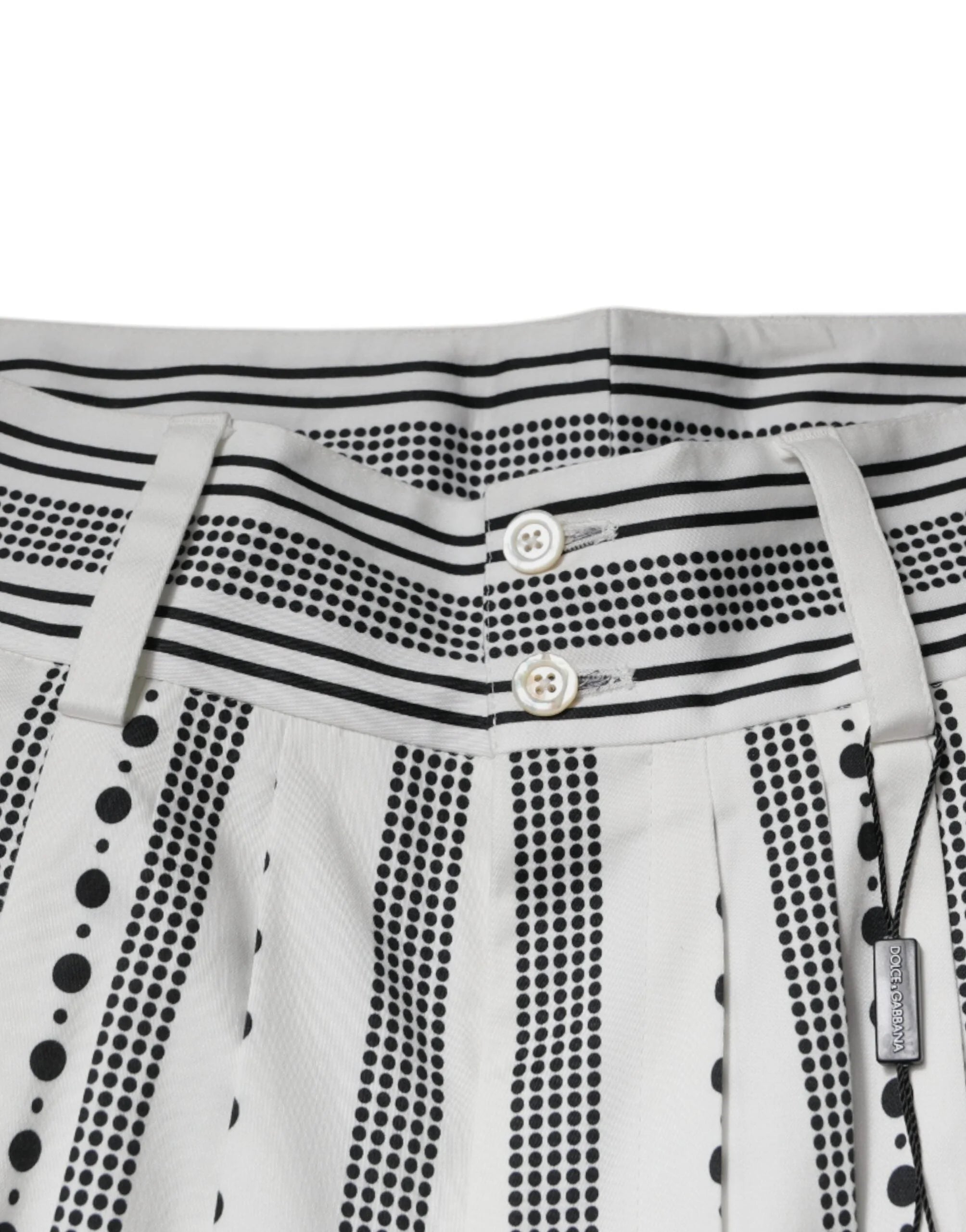 Dolce & Gabbana White Straight Formal Dress Pants - IT50 | L - Trousers