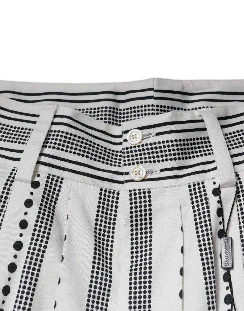 Dolce & Gabbana White Straight Formal Dress Pants - IT50 | L - Trousers