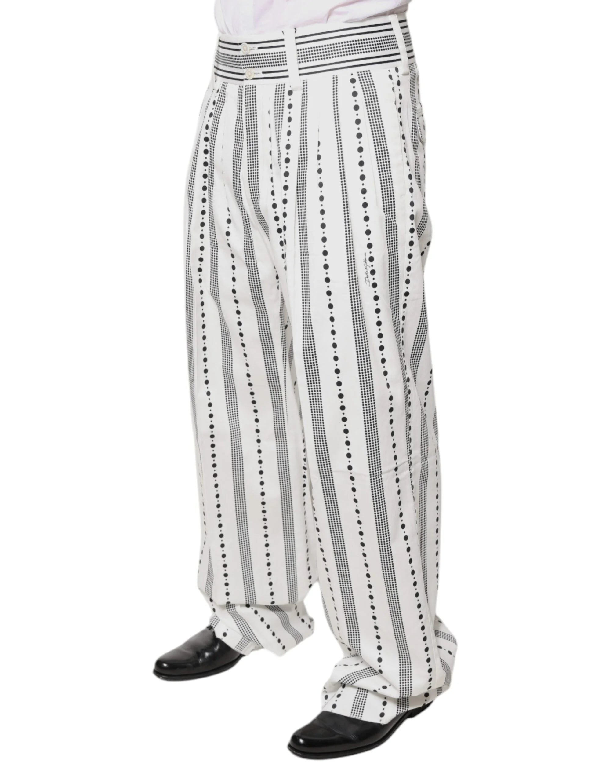 Dolce & Gabbana White Straight Formal Dress Pants - IT50 | L - Trousers