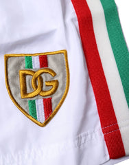 Dolce & Gabbana White Stripes Beachwear Shorts 2 Pc Swimwear - IT4 | S - Swim Boxers