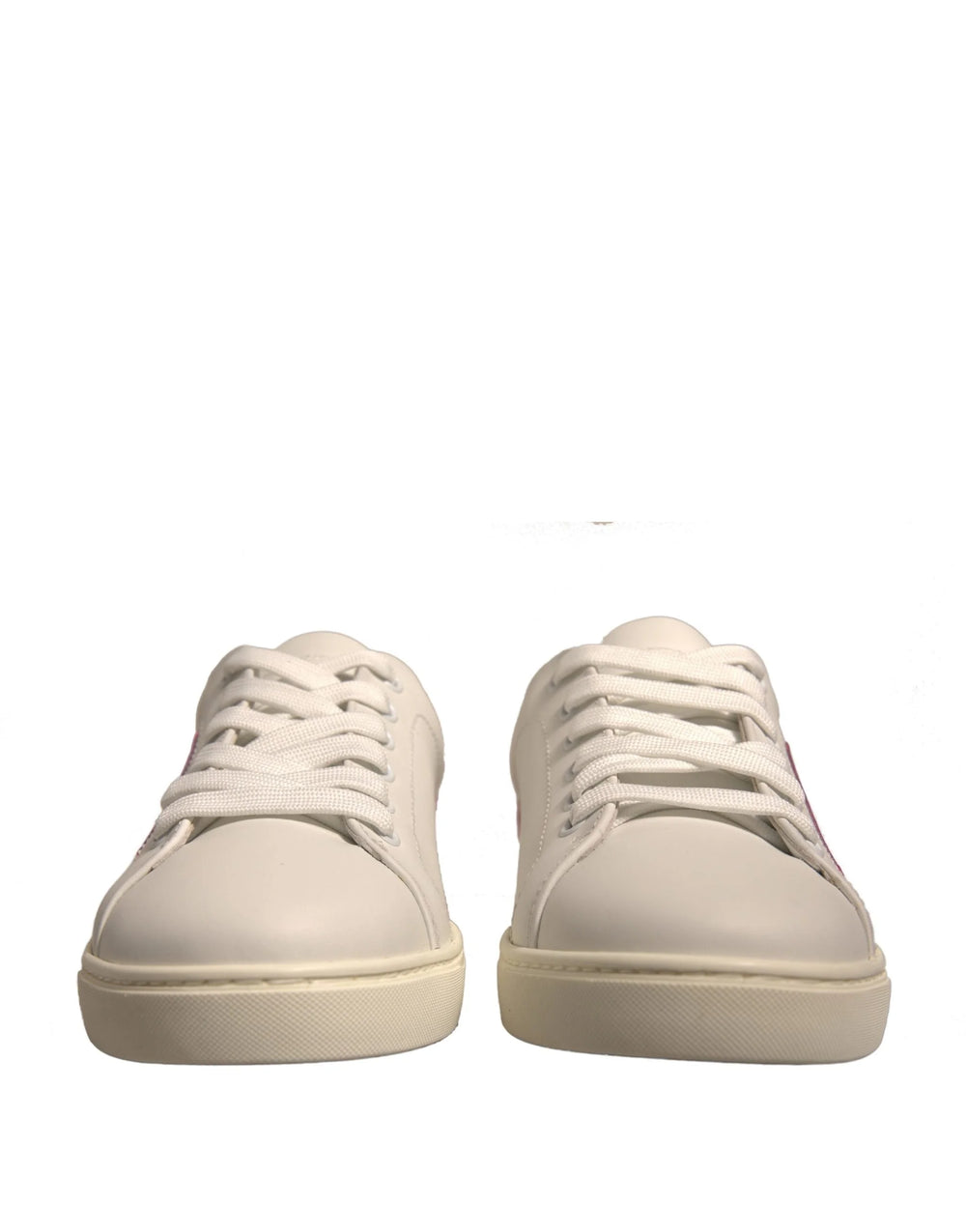 Dolce & Gabbana White Suede Leather Low Top Sneakers Shoes - EU39.5/US9 - Sneakers