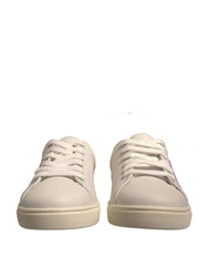 Dolce & Gabbana White Suede Leather Low Top Sneakers Shoes - EU39.5/US9 - Sneakers
