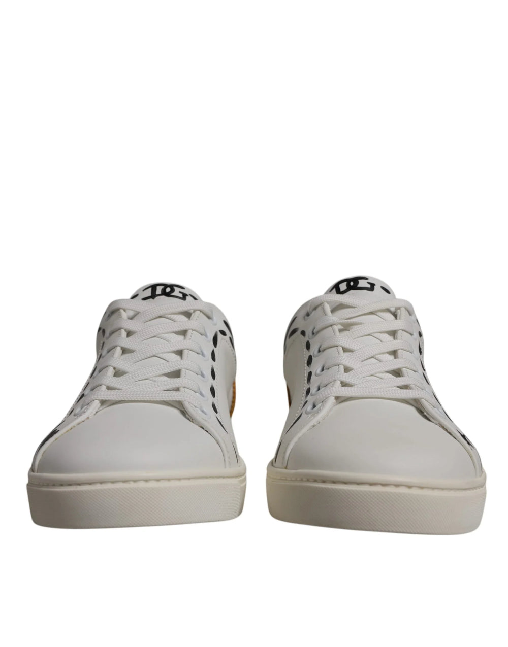 Dolce & Gabbana White Suede Leather Low Top Sneakers Shoes - EU39/US6 - Sneakers