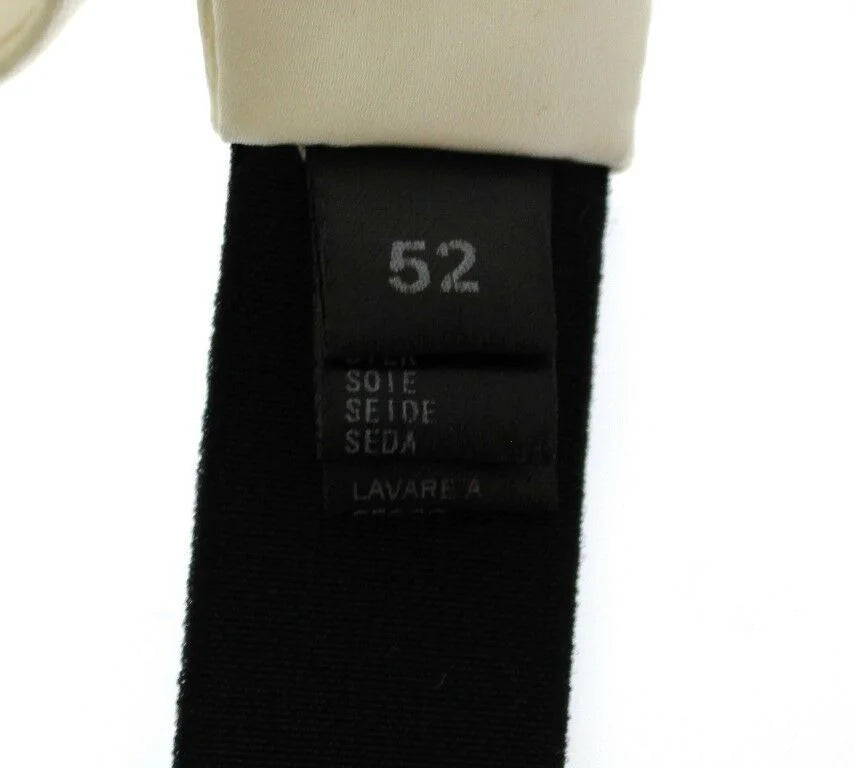 Dolce & Gabbana White Waist Silk Cummerbund Belt - Suspenders