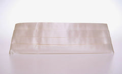 Dolce & Gabbana White Waist Tuxedo Smoking Belt Cummerbund - Sashes