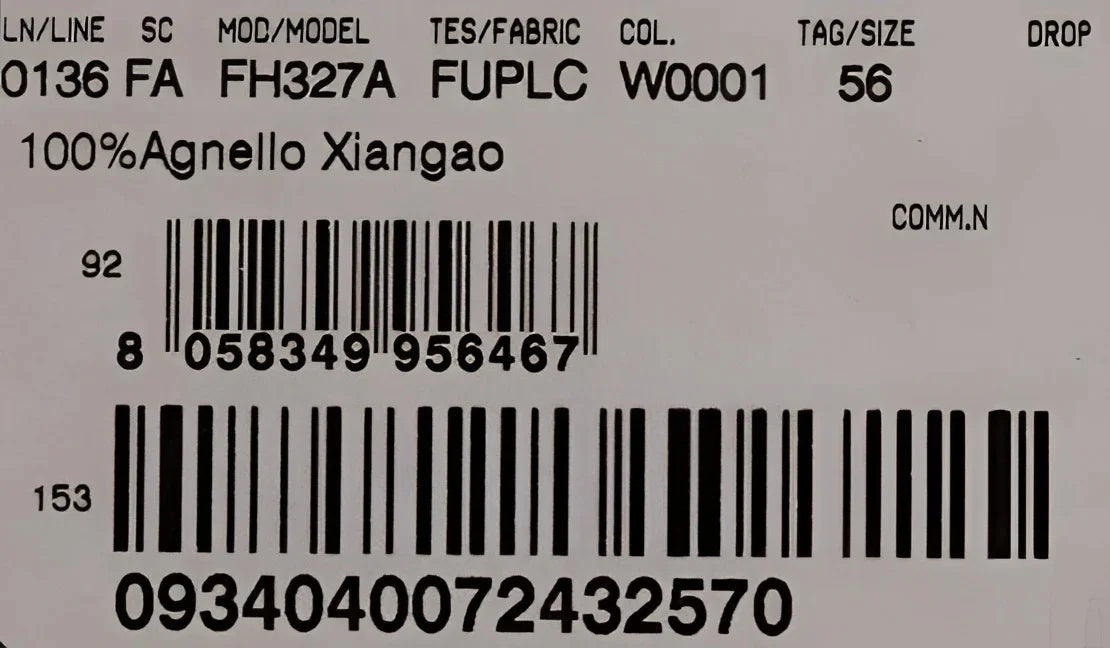 Dolce & Gabbana White Xiangao Lamb Fur Beanie - 56 cm|XS - Beanies