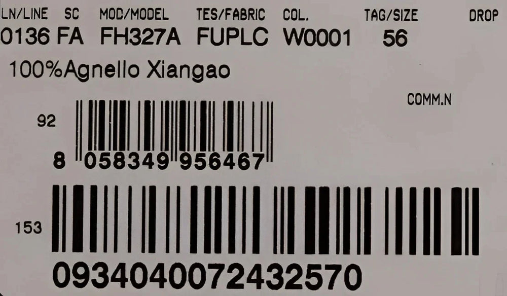 Dolce & Gabbana White Xiangao Lamb Fur Beanie - 56 cm|XS - Beanies