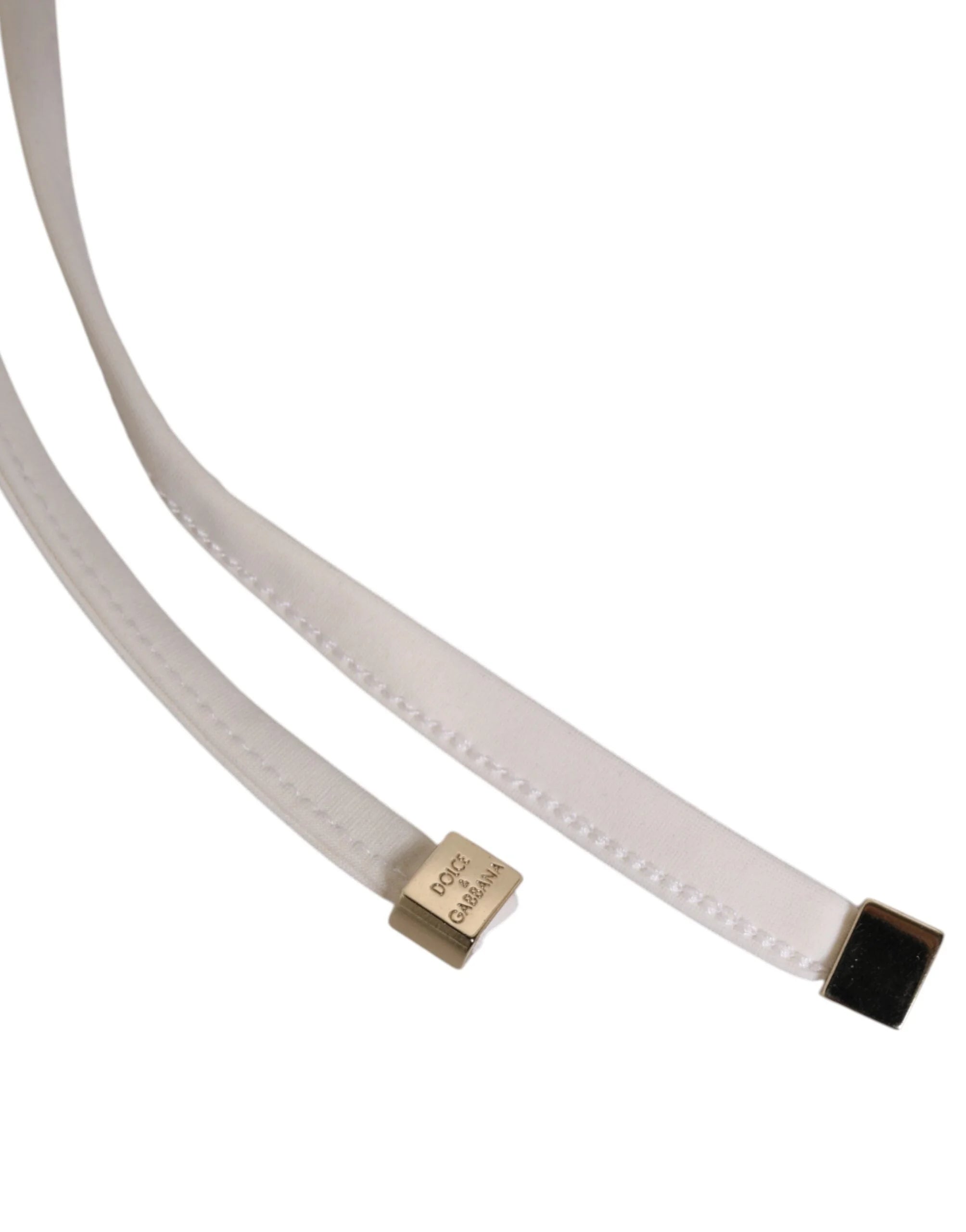 Dolce & Gabbana White Yellow Stripe Tie Side Logo Underwear - IT2 | S