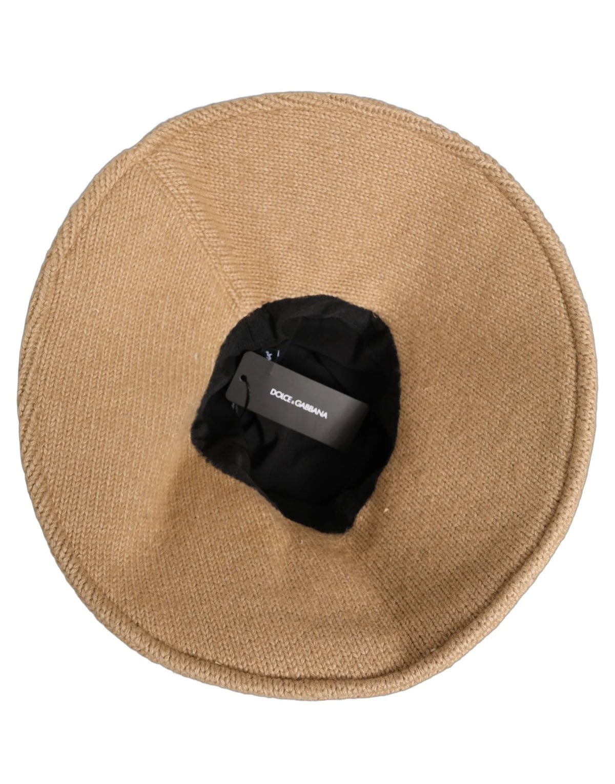 Dolce & Gabbana Women Brown Cotton Knit WideBrim Bucket Capello Hat - 58 cm|M