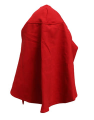 Dolce & Gabbana Women Red Polyester Whole Head Wrap Capello Hat - 57 cm|S