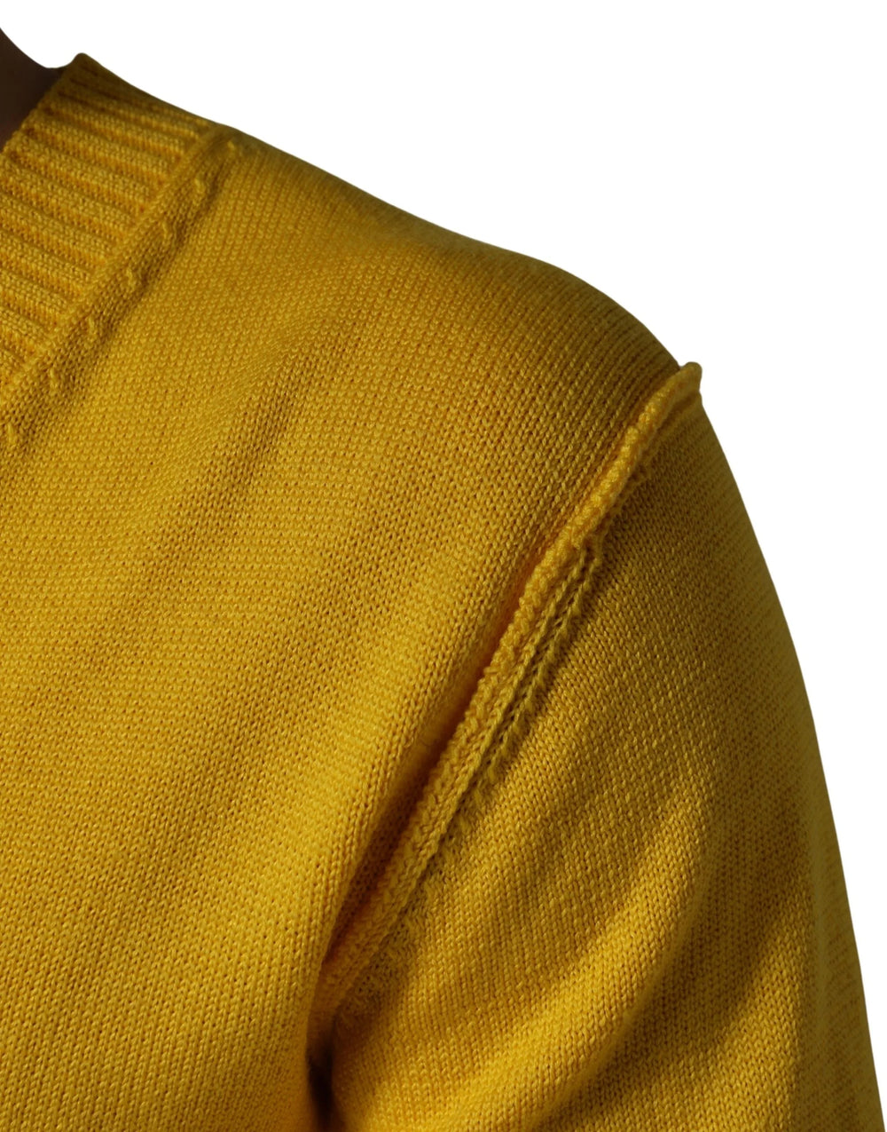 Dolce & Gabbana Wool Knitted V-Neck Pullover Yellow - IT48 | M