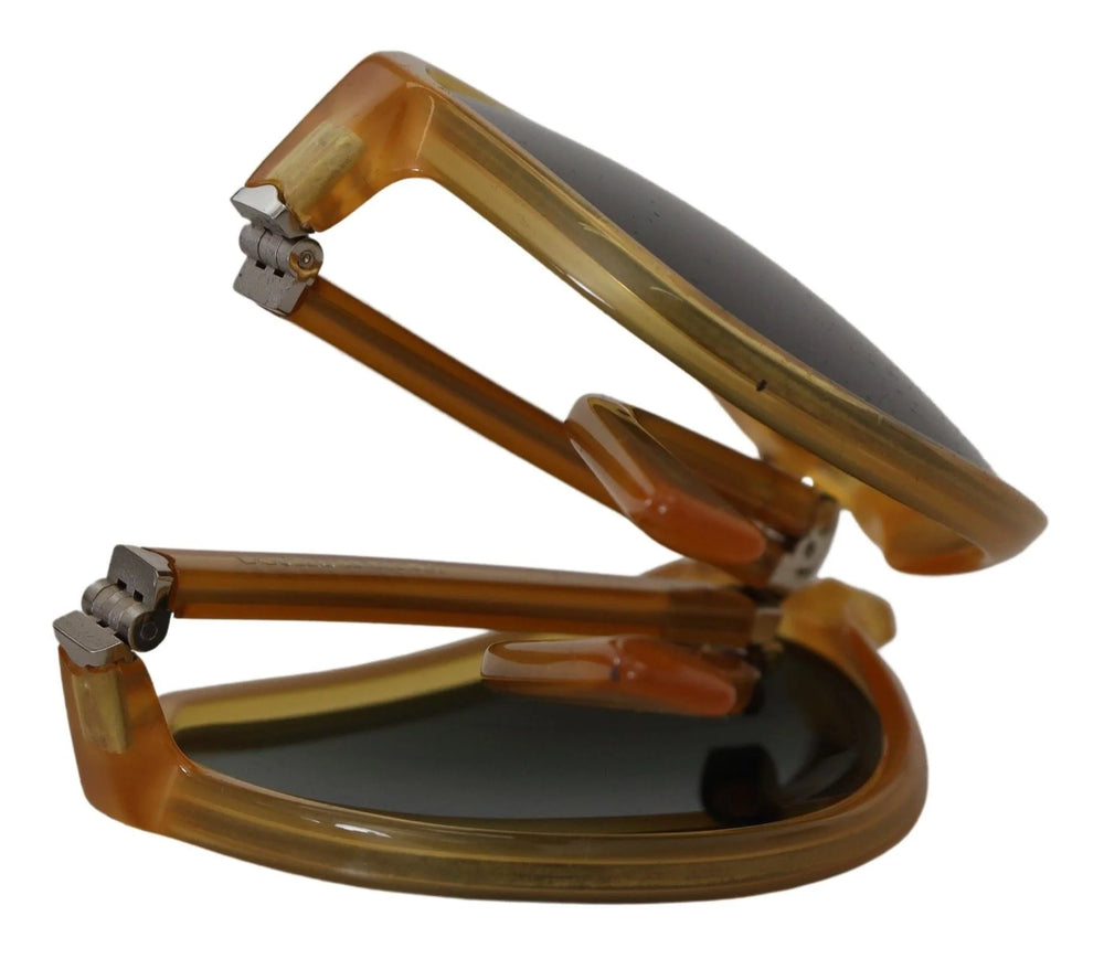 Dolce & Gabbana Yellow Acetate Black Lens Aviator DG4196 Sunglasses - Sunglasses