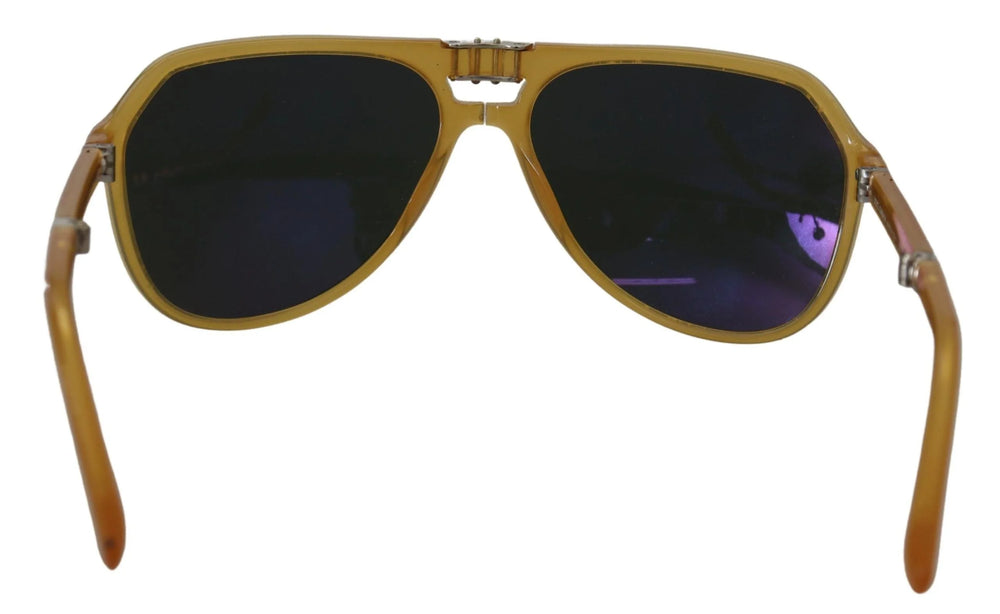 Dolce & Gabbana Yellow Acetate Black Lens Aviator DG4196 Sunglasses - Sunglasses