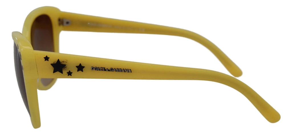 Dolce & Gabbana Yellow Acetate Frame Stars Embellishment DG4124 Sunglasses - Sunglasses