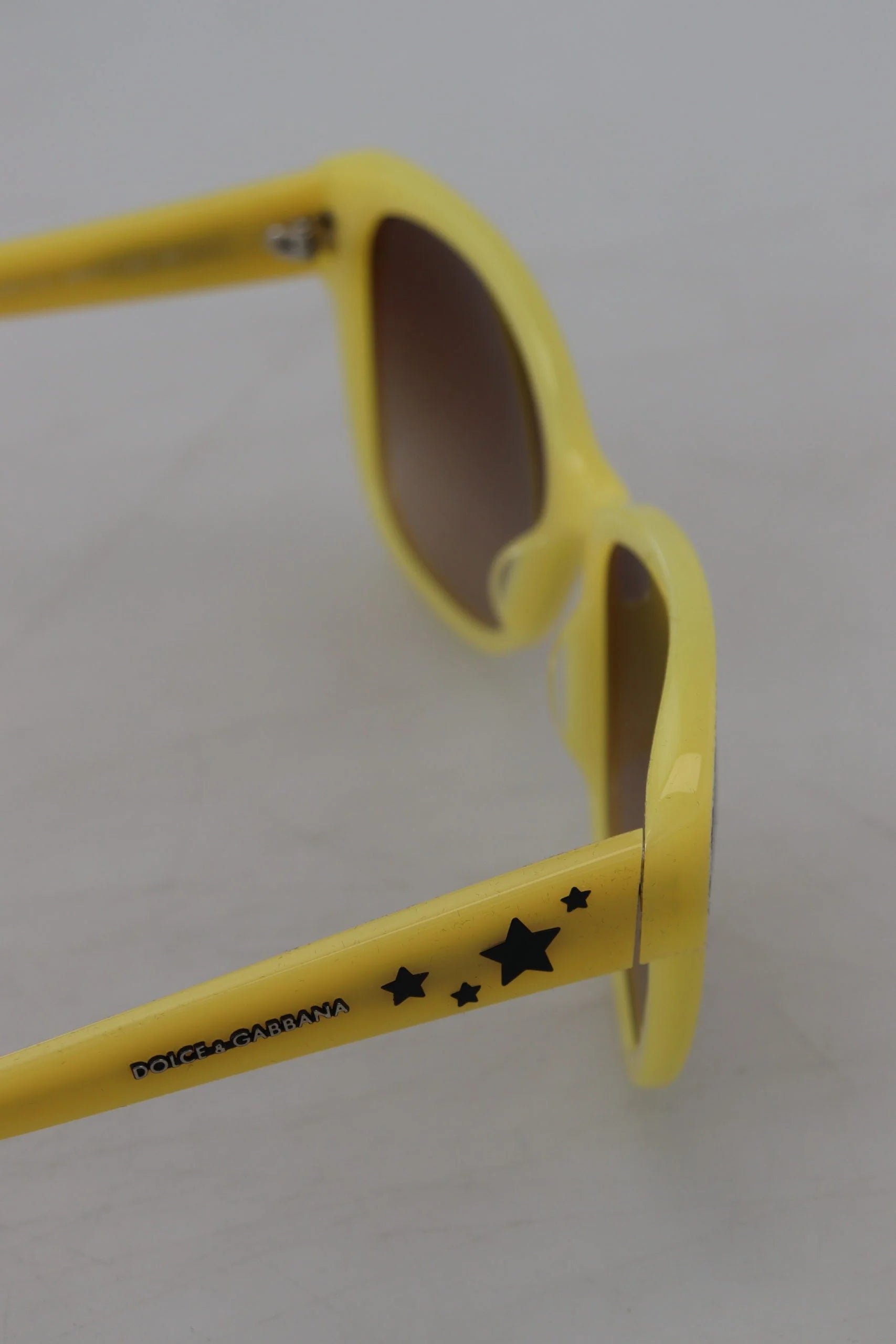 Dolce & Gabbana Yellow Acetate Frame Stars Embellishment DG4124 Sunglasses - Sunglasses