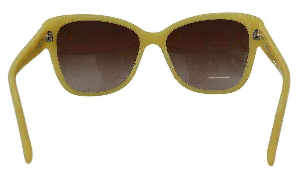 Dolce & Gabbana Yellow Acetate Frame Stars Embellishment DG4124 Sunglasses - Sunglasses