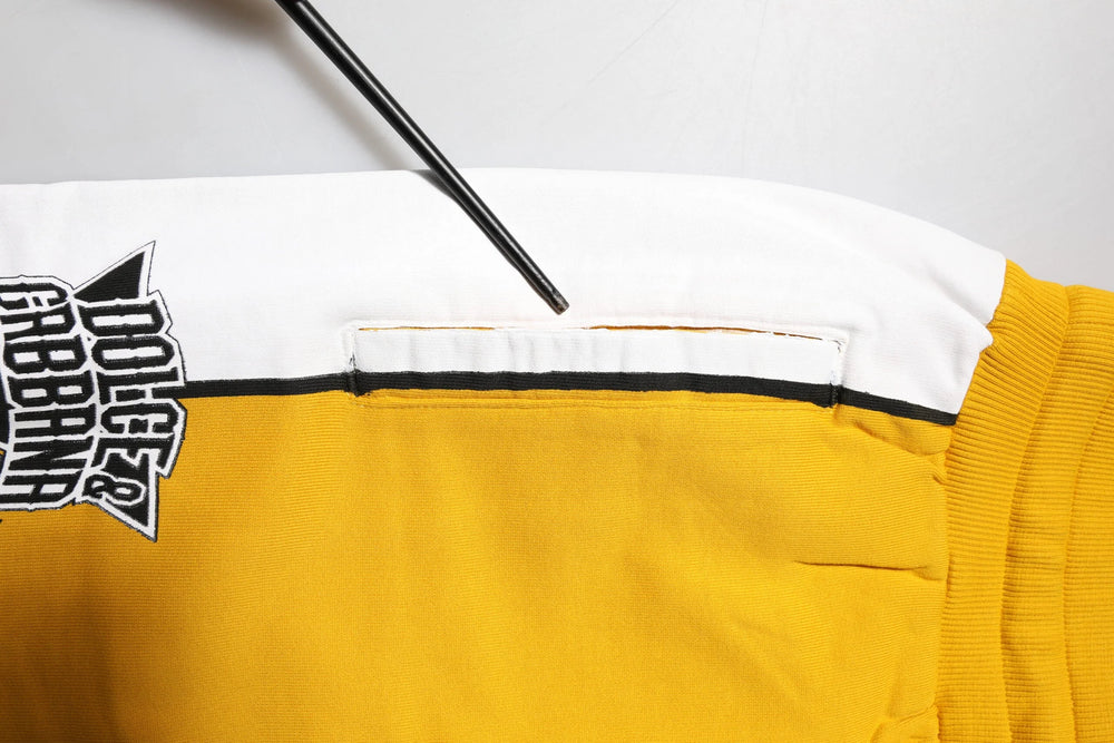 Dolce & Gabbana Yellow Cotton Drawstring Jogger Pants - IT46 | S - Joggers