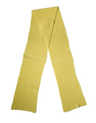 Dolce & Gabbana Yellow Cotton Knitted Neck Foulard 270cm x 31cm Men Scarf