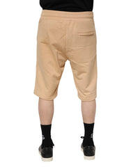 Dolce & Gabbana Yellow Cotton Men Bermuda Sweatshorts Shorts - IT48 | M