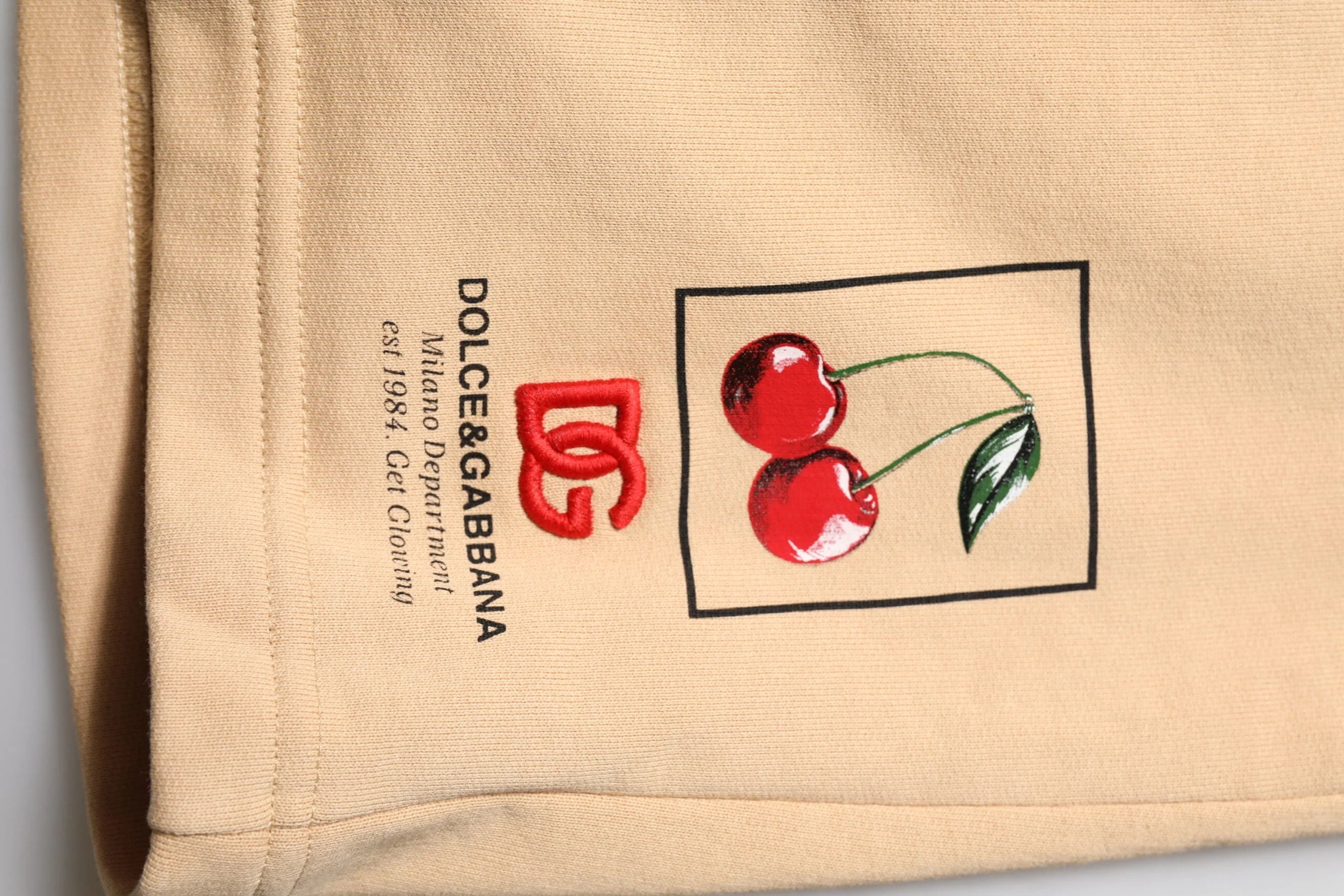 Dolce & Gabbana Yellow Cotton Men Bermuda Sweatshorts Shorts - IT48 | M - Bermudas