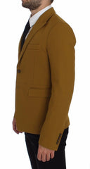 Dolce & Gabbana Yellow Cotton Stretch Blazer - IT46 | S - Sport Jackets