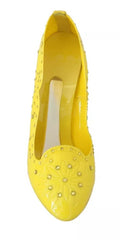Dolce & Gabbana Yellow Crystal Heels CINDERELLA Shoes - EU37.5/US7