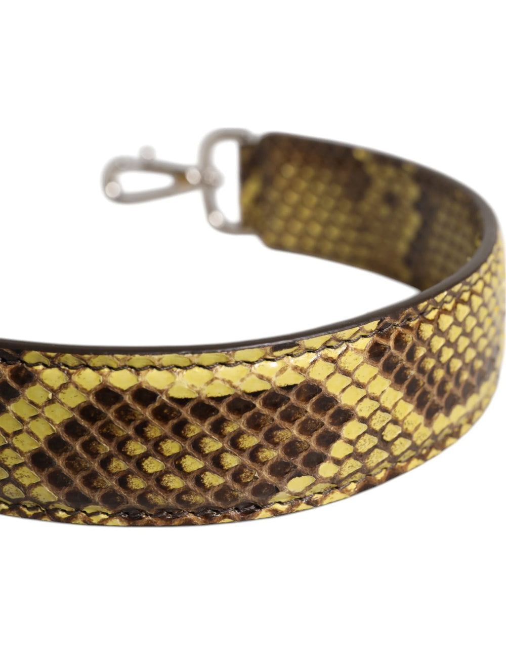 Dolce & Gabbana Yellow Exotic Leather Bag Shoulder Strap - Handbag & Wallet Accessories