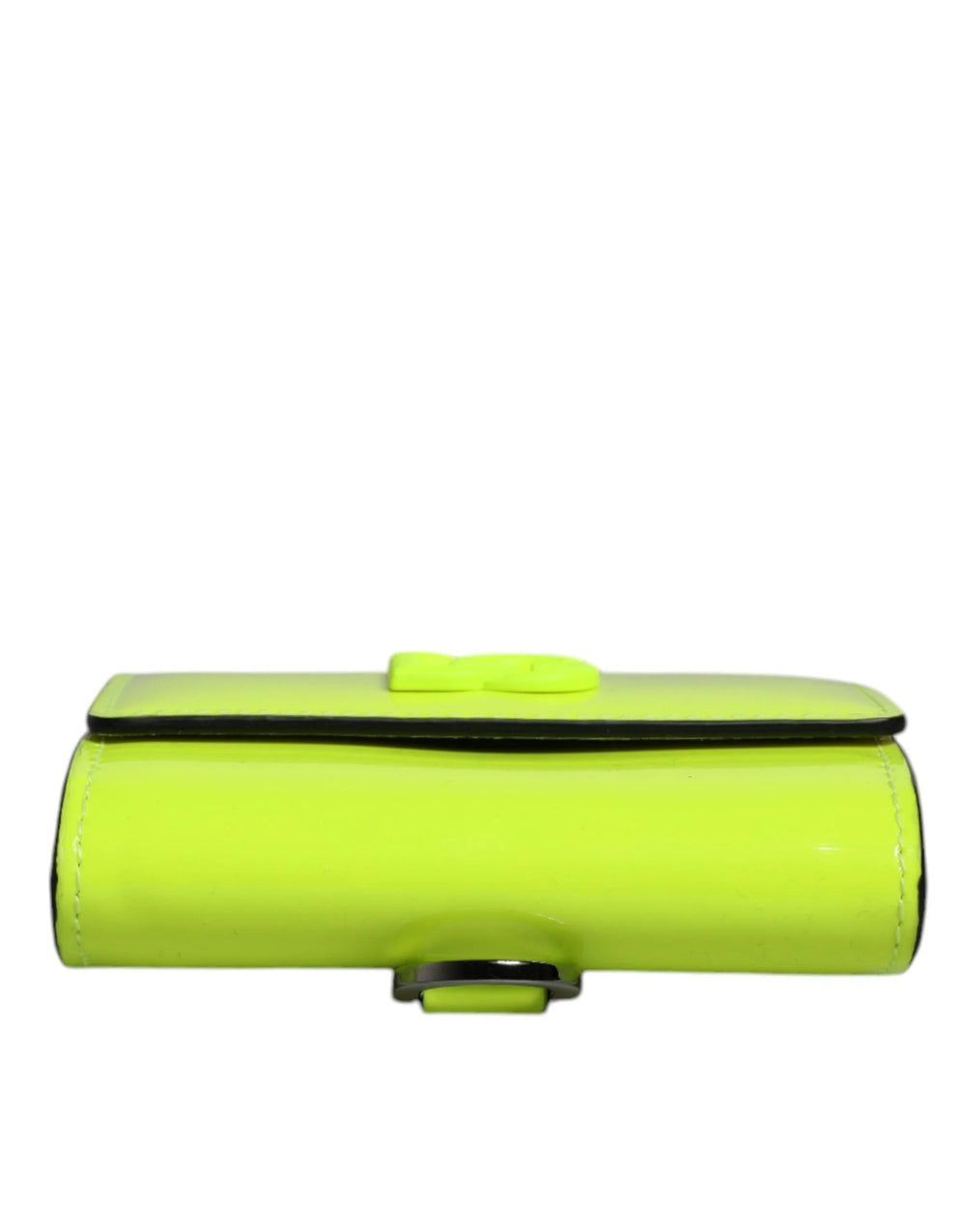 Dolce & Gabbana Yellow Green Bifold DG Logo Neck Strap Cardholder Wallet - Card Cases