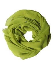 Dolce & Gabbana Yellow Green Neck Wrap Shawl Foulard 131cm x 99.5cm Scarf
