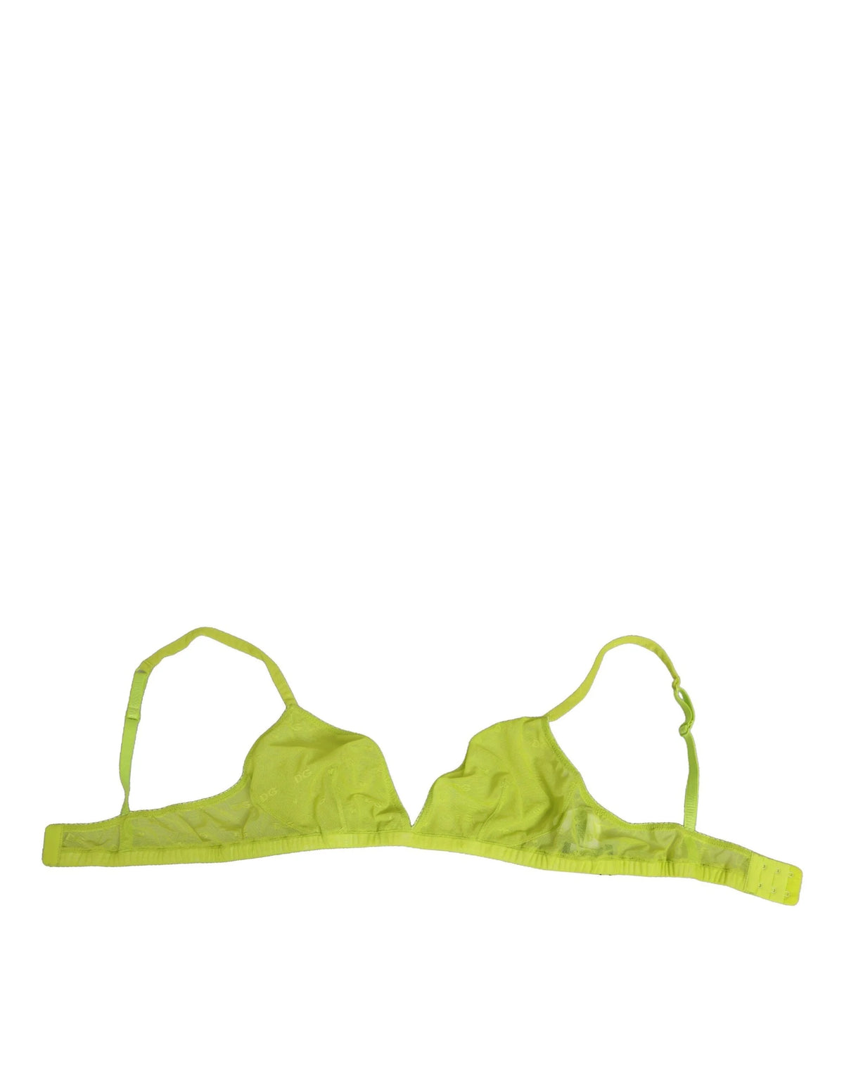 Dolce & Gabbana Yellow Green Nylon Soft Cup Brassiere Underwear - IT3 | M - Bras