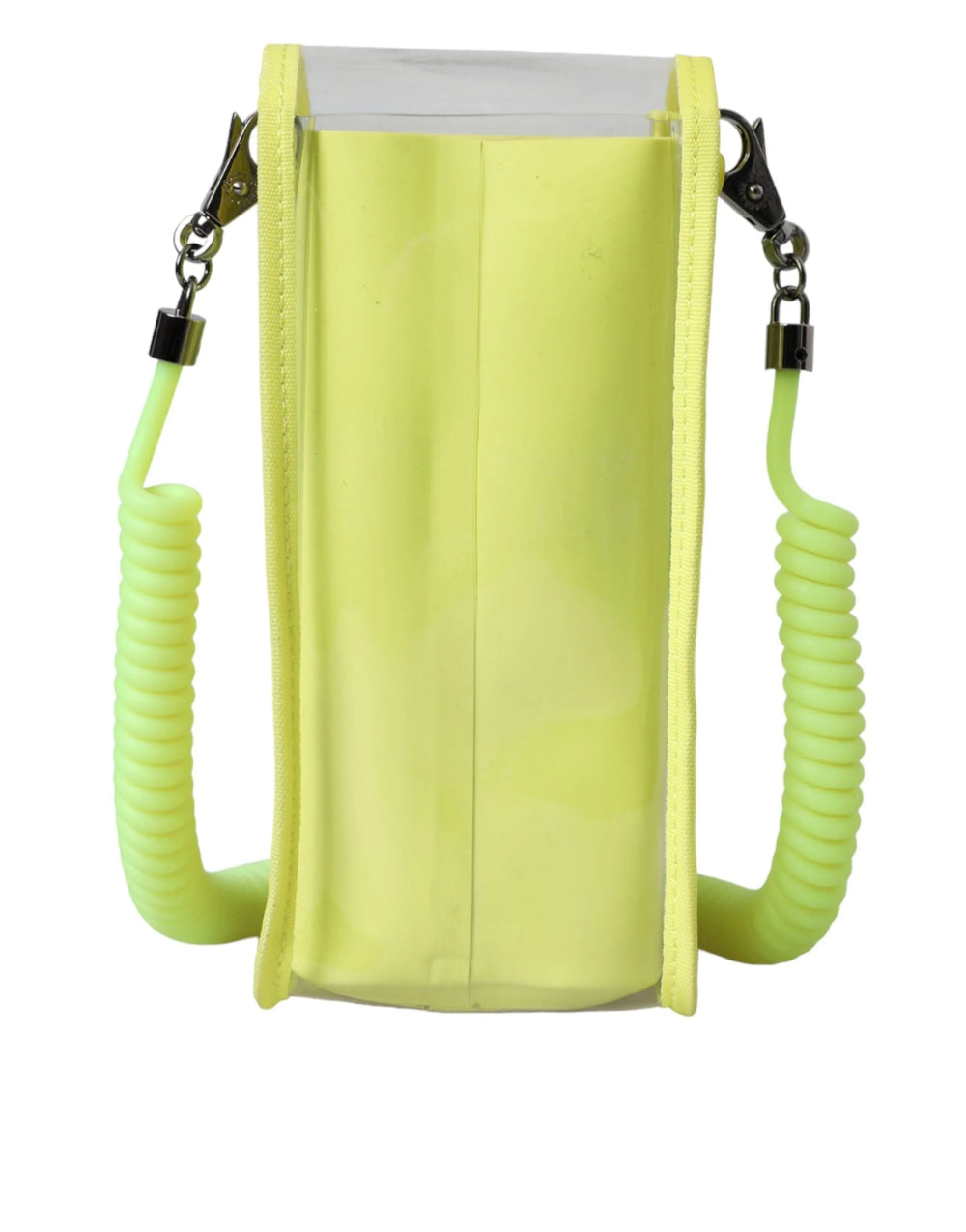 Dolce & Gabbana Yellow Green Plastic DG Logo Neck Strap Cardholder Wallet - Neck Pouches