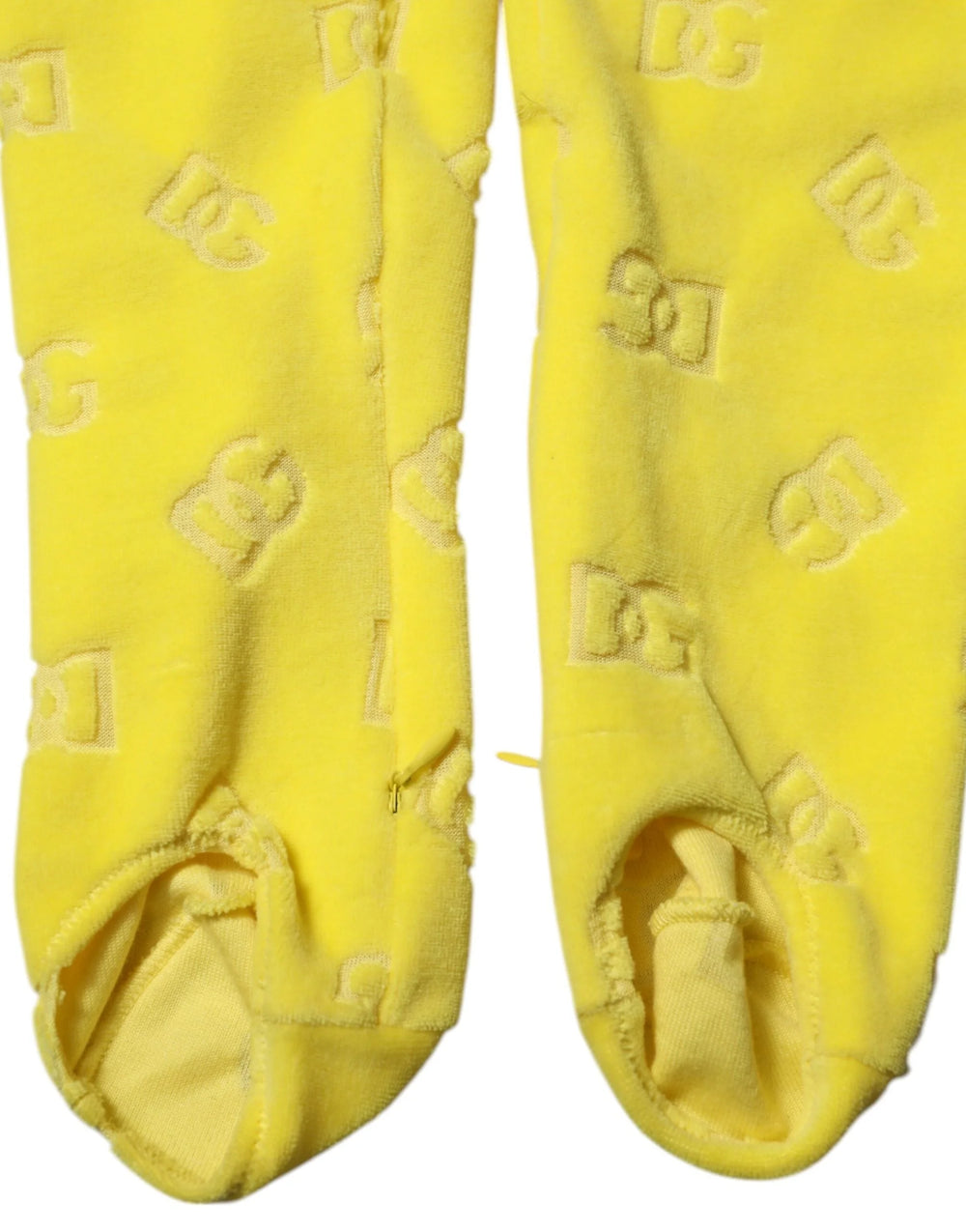 Dolce & Gabbana Yellow Logo Slim Fit Leggings Pants - IT40|S - Leggings