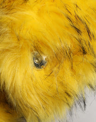 Dolce & Gabbana Yellow Modacrylic Fur Women Bucket Capello Hat - 57 cm|S
