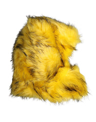 Dolce & Gabbana Yellow Modacrylic Fur Women Bucket Capello Hat - 57 cm|S
