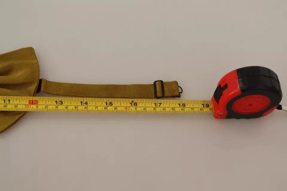 Dolce & Gabbana Yellow Mustard 100% Silk Butterfly Bow Tie Men - Neckties